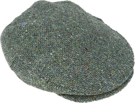 Hanna Hats Plain Donegal Tweed Vintage Cap – Pure New Wool, Handmade in Ireland
