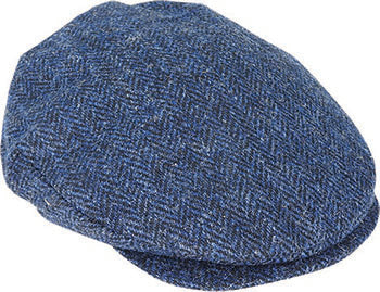 Hanna Hats Plain Donegal Tweed Vintage Cap – Pure New Wool, Handmade in Ireland