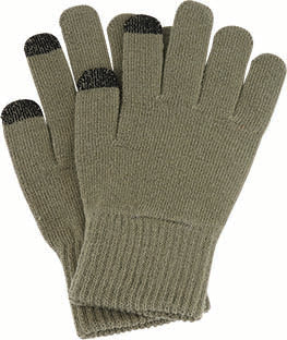 Acrylic Knit Touchscreen Smart Gloves with Ribbed Cuff – Unisex