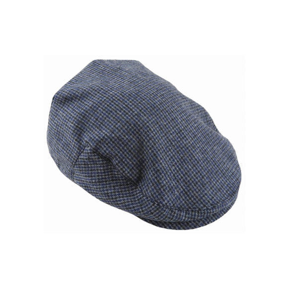 Tatum – Wool Blend Fine Check Tweed Ivy Cap