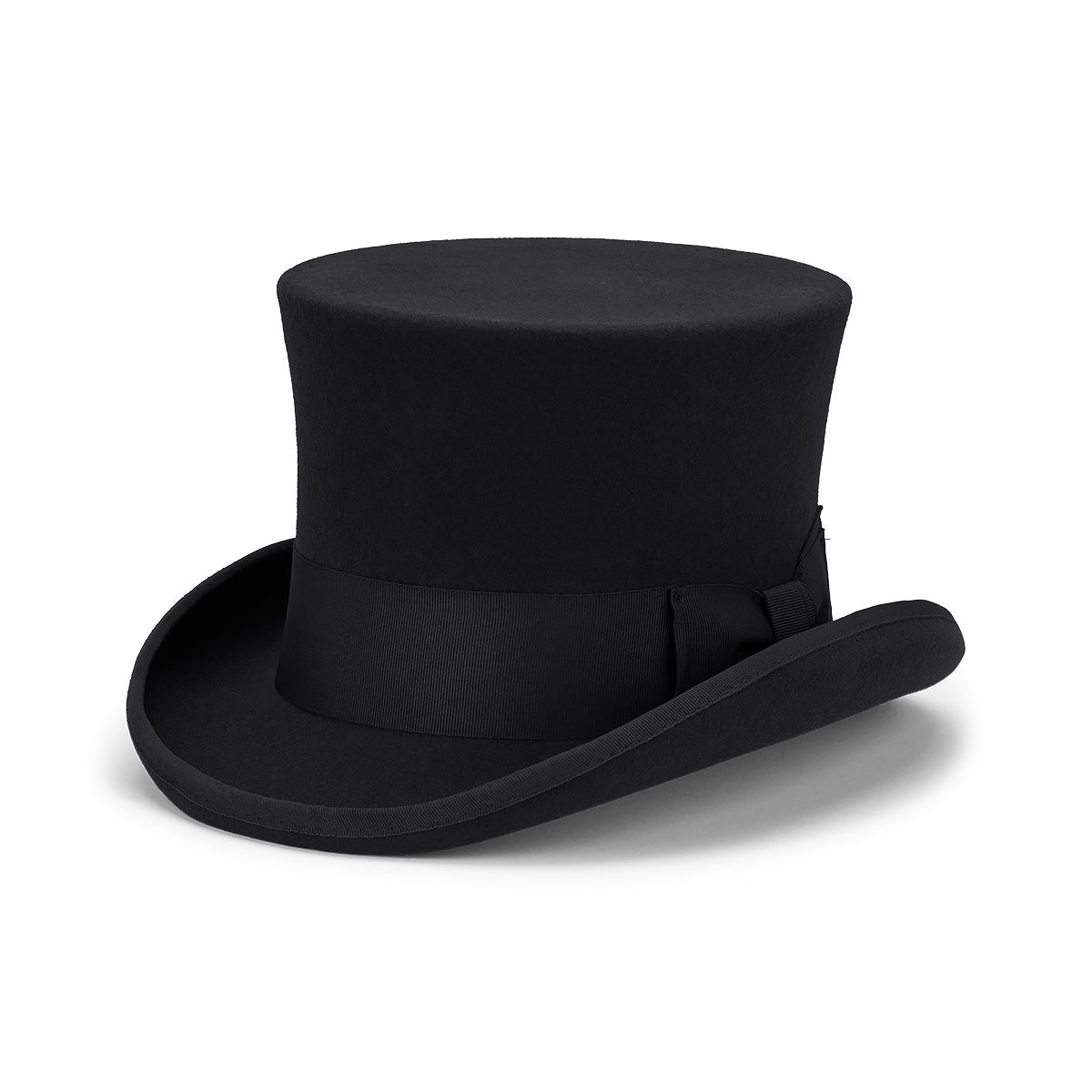 Gilbert Top Hat – Australian Wool Felt, 5.5" Crown, Satin Lined with Grosgrain Band
