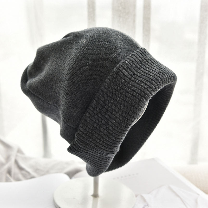 Solid Color Knit Beanie – Classic Wool Hat for Everyday Winter Wear