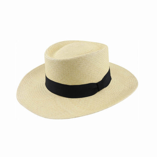 Apsley Handwoven Toquilla Straw Gambler Hat – Cuenca Grade 3, Made in Ecuador