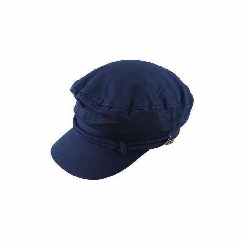 Nash Cotton Greek Fisherman Cap – Braided Trim and Firm Peak