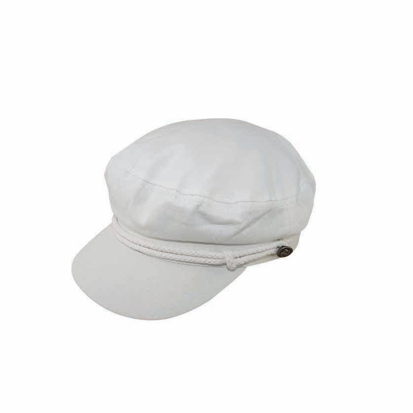 Nash Cotton Greek Fisherman Cap – Braided Trim and Firm Peak