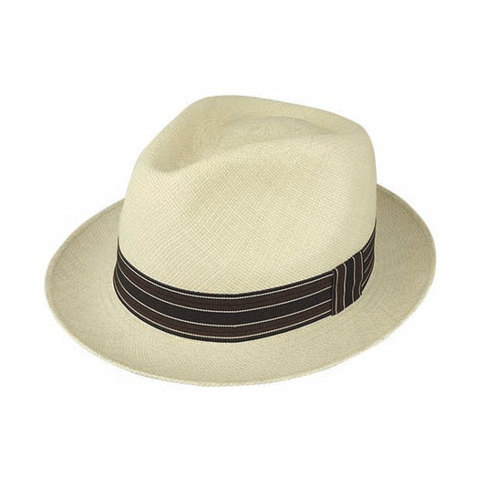 Brisa Grade #4 Toquilla Straw Snap Brim Trilby Hat – Handwoven in Ecuador