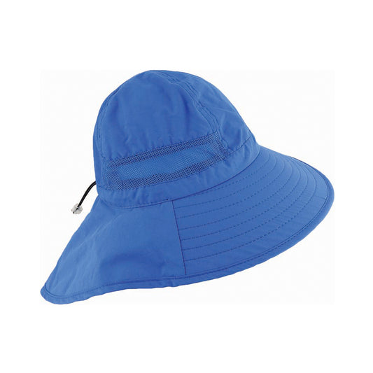 Men's Nylon Facesaver Hat with Neck Flap and Side Mesh Vents – Adjustable Fit