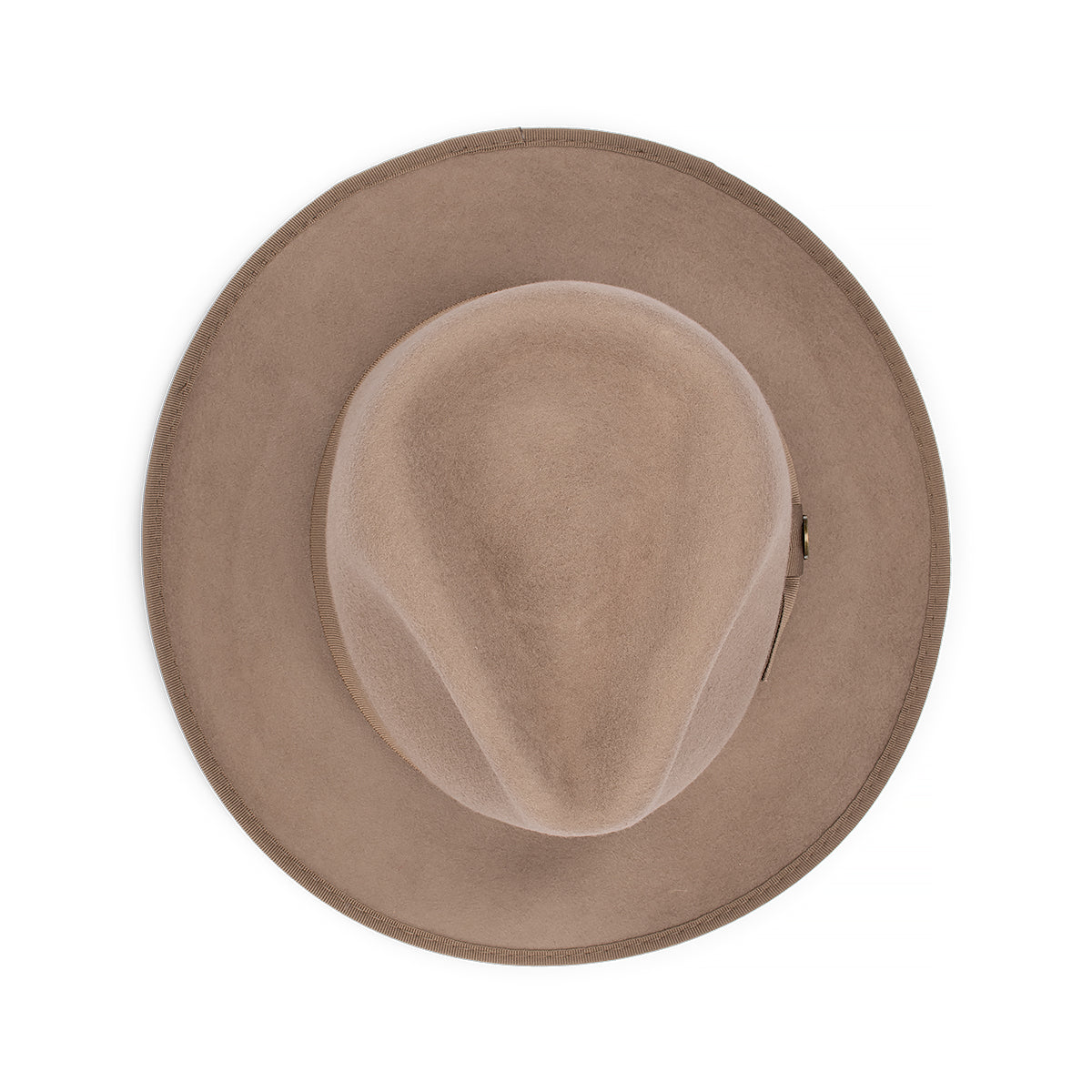 Banjo Crushable Wool Felt Fedora Hat with Grosgrain Band and Snowy River Pin