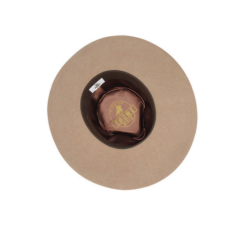 Clancy Water Repellent Wool Felt Aussie Hat with Leather Band and Tails