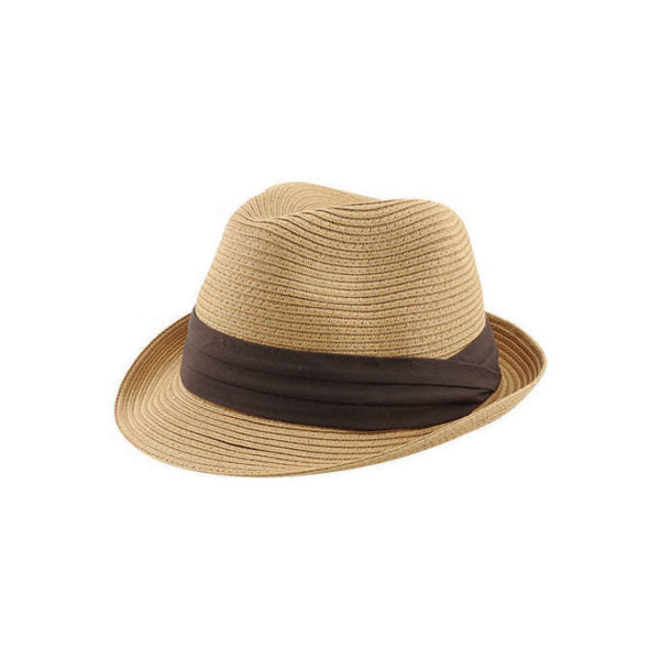 Mack Men’s Crushable Braided Trilby Hat with Inner Size Adjuster
