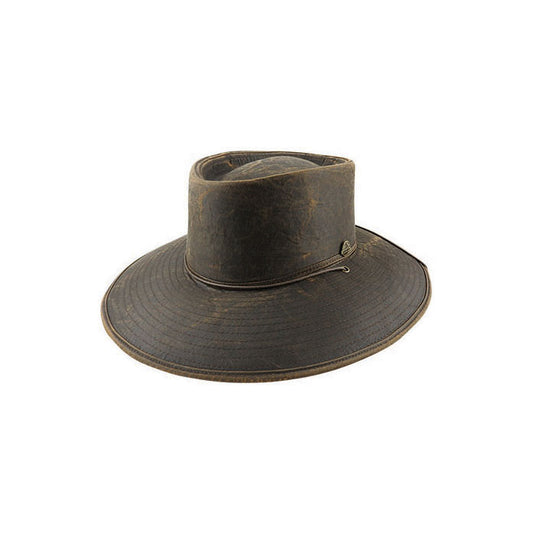 Spur – Distressed Weathered Cotton Aussie Hat with Signature Pin