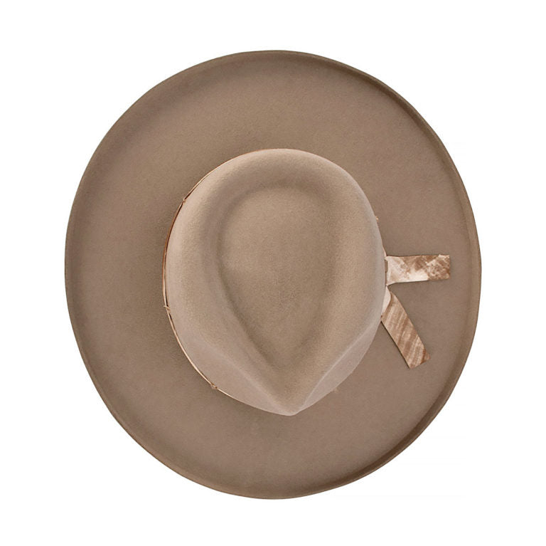 Phoenix – Structured Wool Felt Hat with Teardrop Crown and Turned Edge Brim