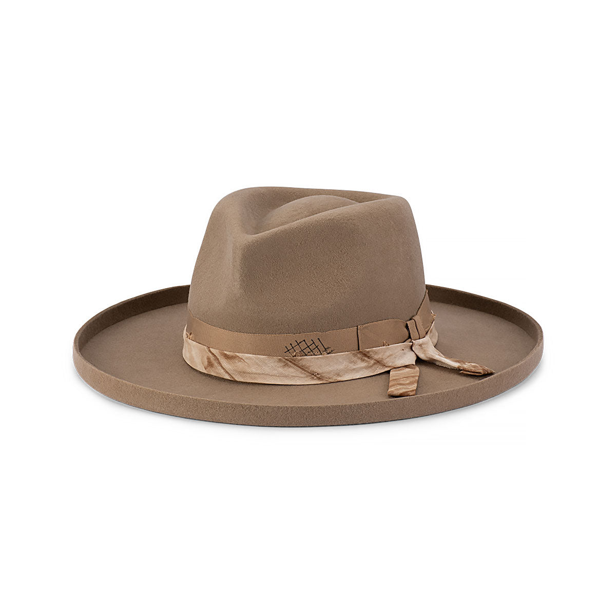 Phoenix – Structured Wool Felt Hat with Teardrop Crown and Turned Edge Brim