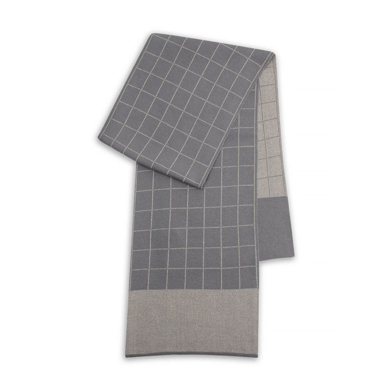 Asher Acrylic Knit Check Pattern Dress Scarf