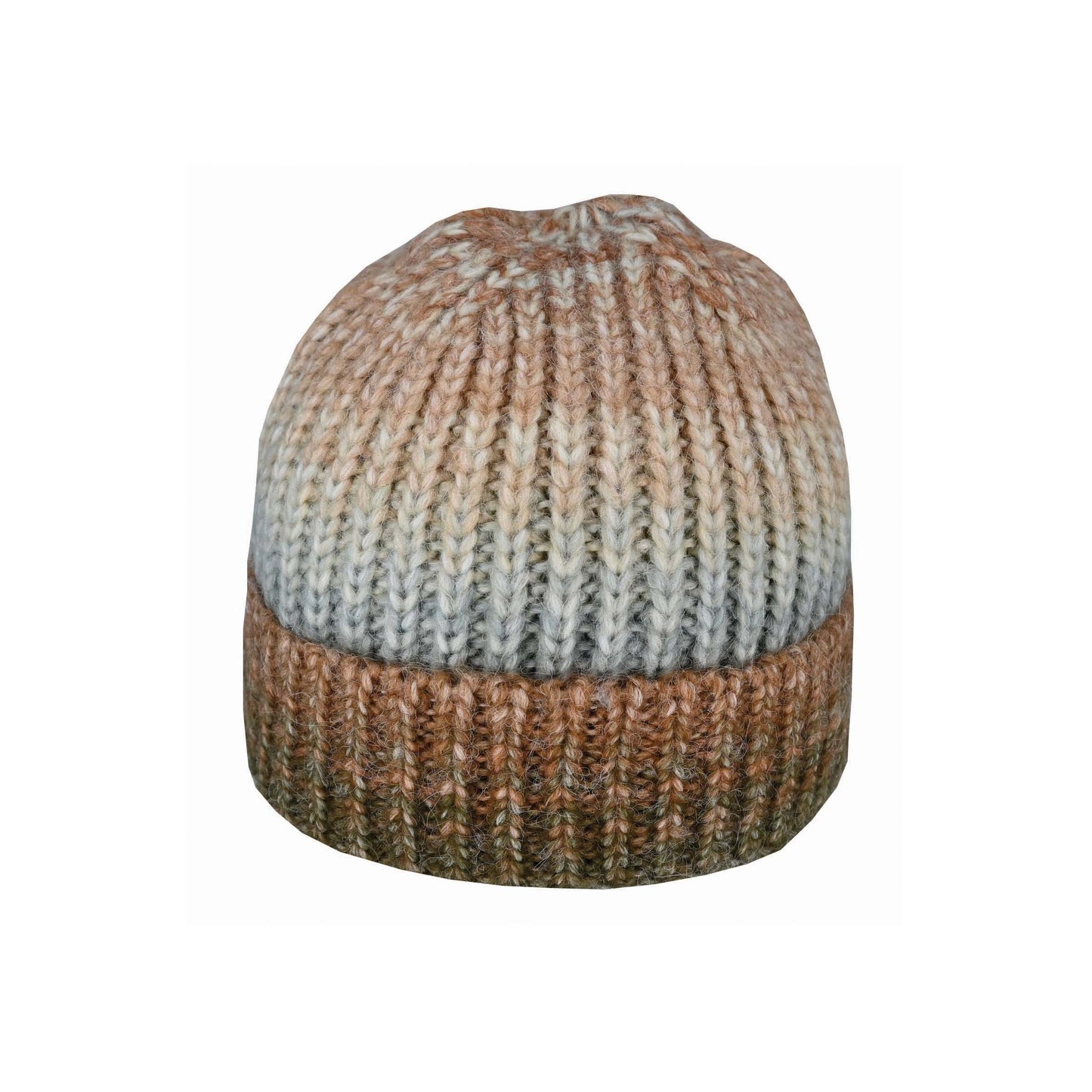 Avenel Ombre Knit Cuffed Beanie – Acrylic Blend Winter Hat