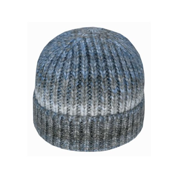 Avenel Ombre Knit Cuffed Beanie – Acrylic Blend Winter Hat