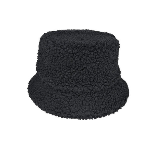 Milo Plush Casual Bucket Hat – Unisex Soft Fleece Winter Hat