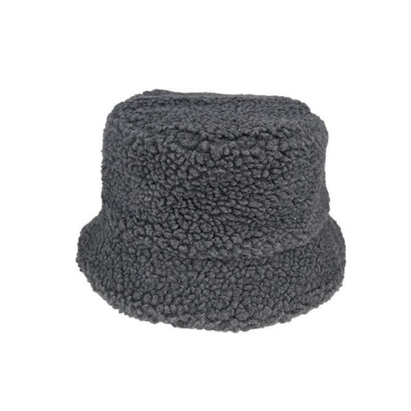 Milo Plush Casual Bucket Hat – Unisex Soft Fleece Winter Hat