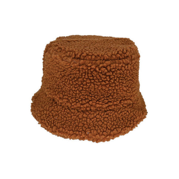 Milo Plush Casual Bucket Hat – Unisex Soft Fleece Winter Hat