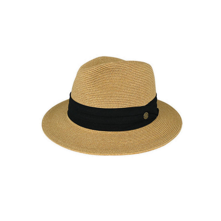 Berlin Super Fine Braided Safari Hat with Three-Pleat Cotton Band and UPF 50+ Protection