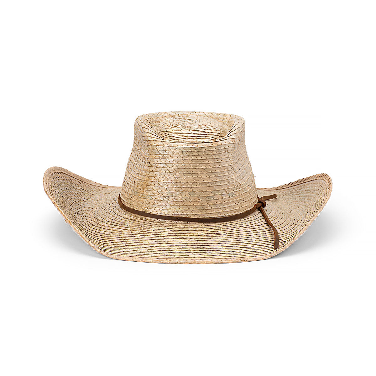 Billabong Palm Straw Camp Drafter Hat with Wide Brim and Suede Trim