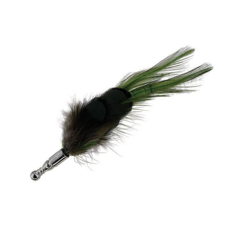 Genuine Feather Lapel Pin – Real Feather Accessory with Fastener for Hats, Scarves, and Collars