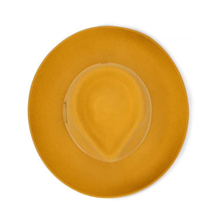 Bennett Wide Brim Crushable Hat in Australian Wool Felt with Water Repellent Finish