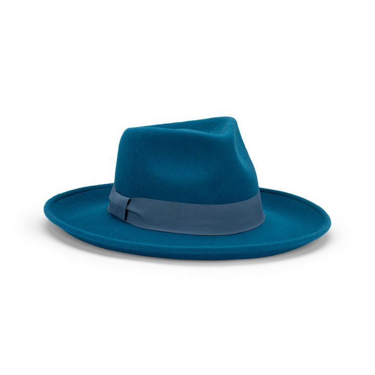 Bennett Wide Brim Crushable Hat in Australian Wool Felt with Water Repellent Finish