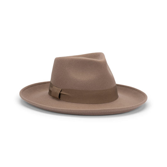 Bennett Wide Brim Crushable Hat in Australian Wool Felt with Water Repellent Finish