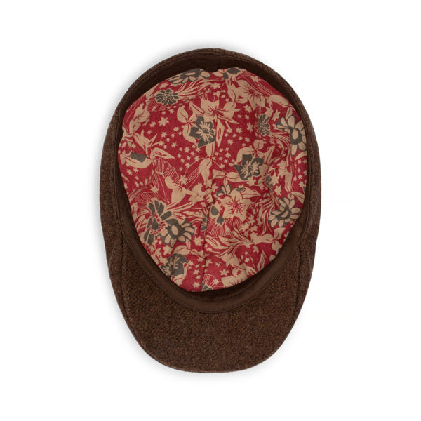 Marvin Men’s Wool Blend Six-Piece Cheesecutter Cap with Cotton Lining