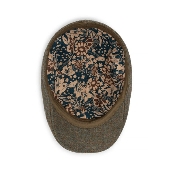 Marvin Men’s Wool Blend Six-Piece Cheesecutter Cap with Cotton Lining