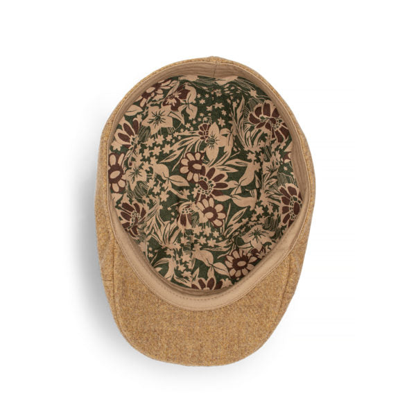 Marvin Men’s Wool Blend Six-Piece Cheesecutter Cap with Cotton Lining