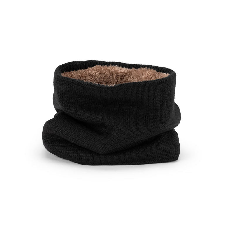 Bart Acrylic Knit Neck Warmer with Plush Lining