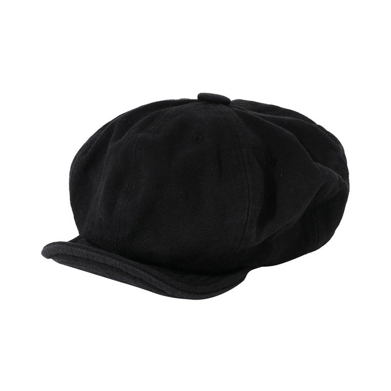 Color Matching Tension Adjustment Beret Soft Brim Hat - Urban Caps