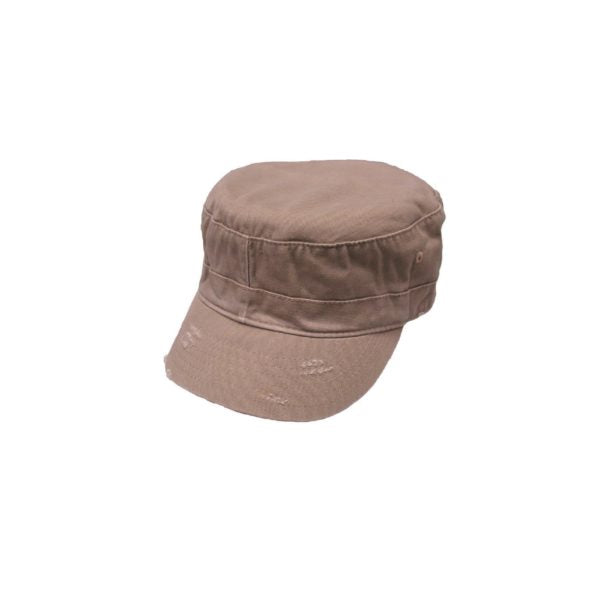 Kingston Enzyme Washed Cotton Twill Army Cap with Adjustable Back Strap