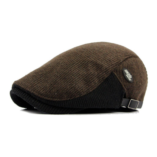 Autumn and winter thick warm beret men's hat - Urban Caps