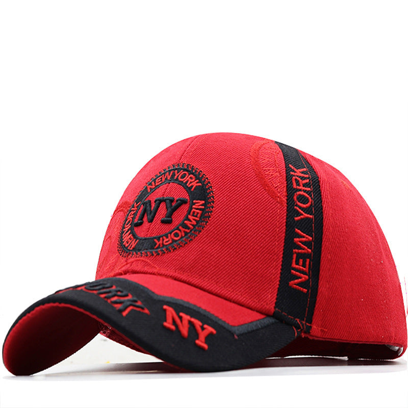 Embroidered Letters Washed Cotton Baseball Cap Men And Women - Urban Caps