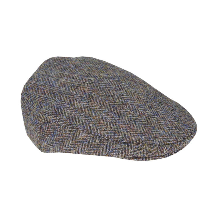 Men’s English Harris Tweed Wool County Cap – Made in the UK