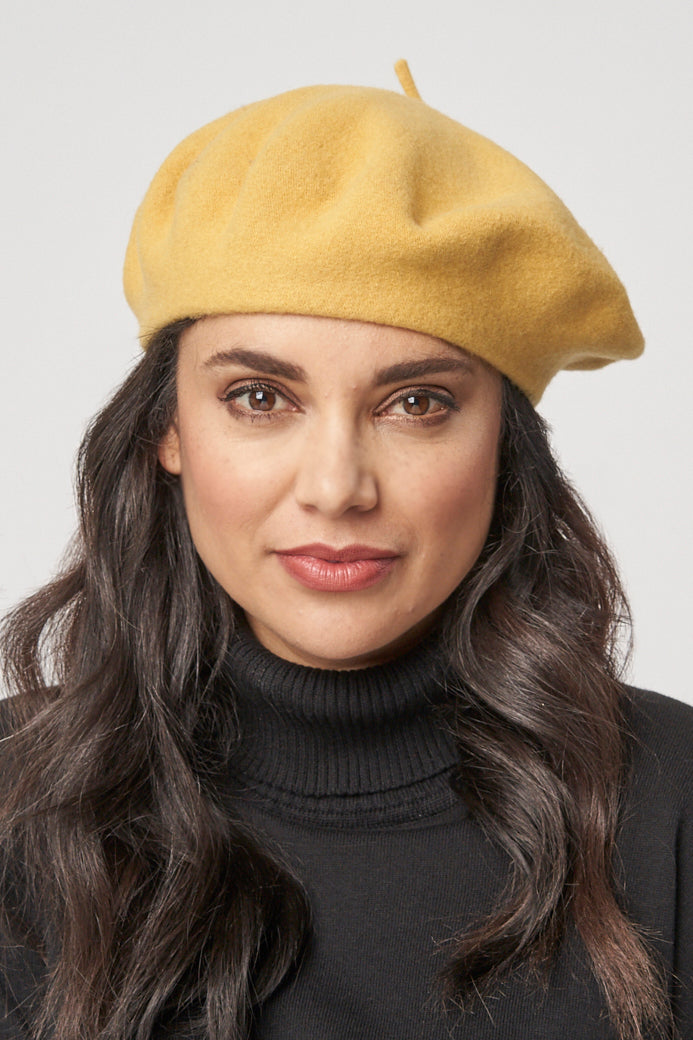 100% Wool Basque Beret by Parkhurst – Classic Winter Hat