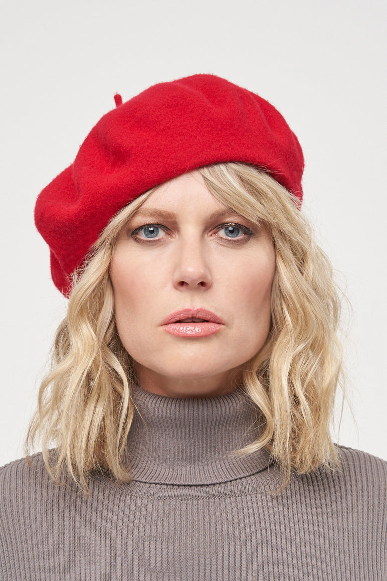 100% Wool Basque Beret by Parkhurst – Classic Winter Hat