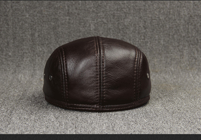 First Layer Cowhide Comfortable And Fashionable Sunscreen Beret - Urban Caps