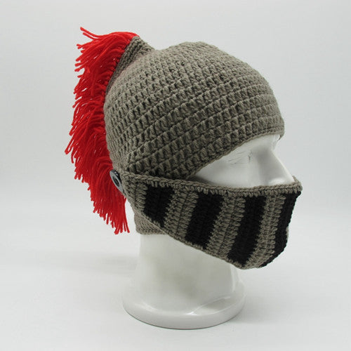 Whimsical Hand-Woven Knight Helmet Hat: A Playful Touch of Creativity - Urban Caps