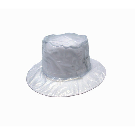 Emilio Clear Fitted Plastic Hat Rain Cover – Waterproof Protective Headwear Cover