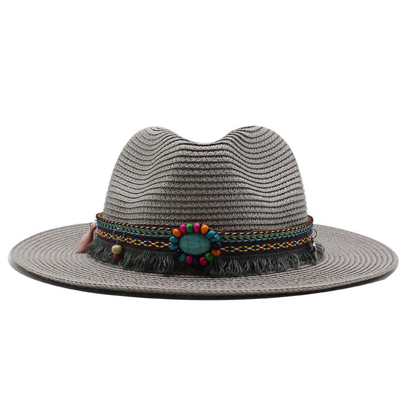 Jazz Cowboy Straw Outdoor Seaside Sun Hat - Urban Caps
