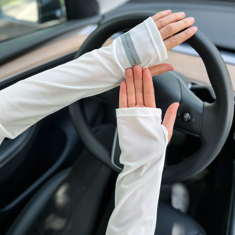 UV Protection Driving Arm Sleeves NZ | Cooling Ice Sleeves with Hand Cover