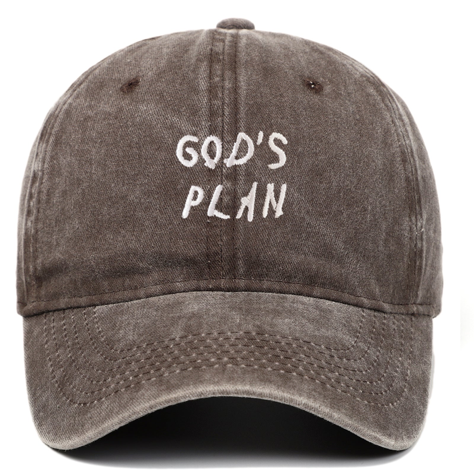 GODS PLAN Embroidered Baseball Cap Pure Cotton Washed - Urban Caps