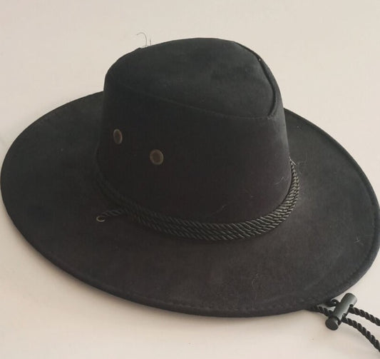 Big Along The Chicken Skin Velvet Western Rope Rider Hat Cowboy Hat Stereotyped Hat - Urban Caps