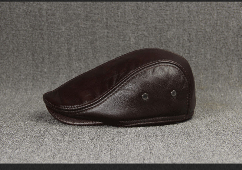 First Layer Cowhide Comfortable And Fashionable Sunscreen Beret - Urban Caps