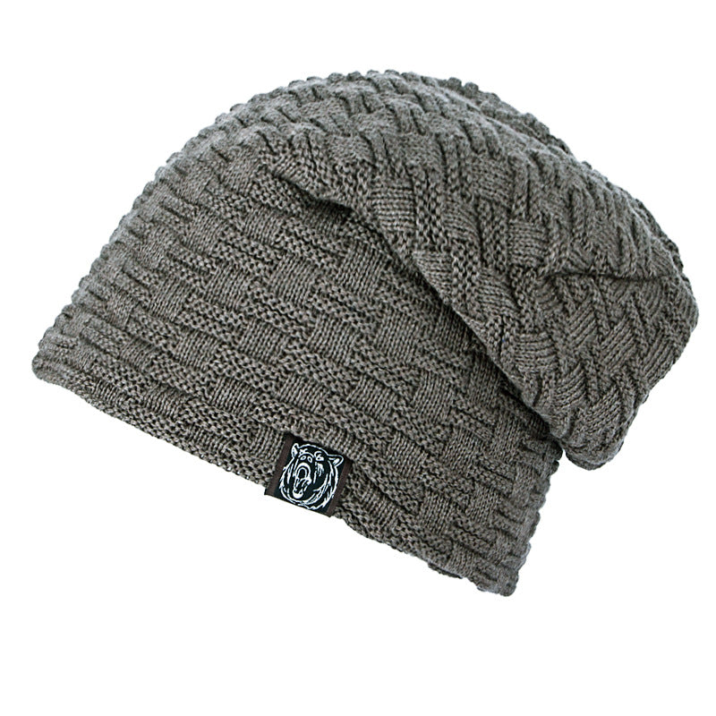 Knitted wool hat winter plus velvet - Urban Caps