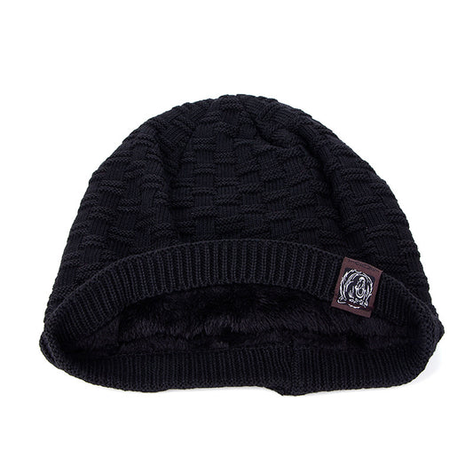 Knitted wool hat winter plus velvet - Urban Caps